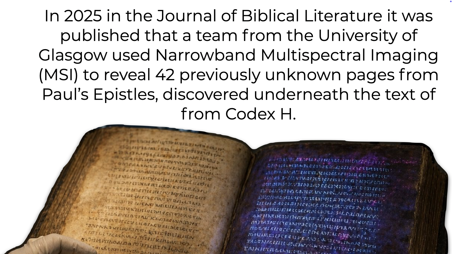 42 Lost Bible Pages Found — Wesley Huff